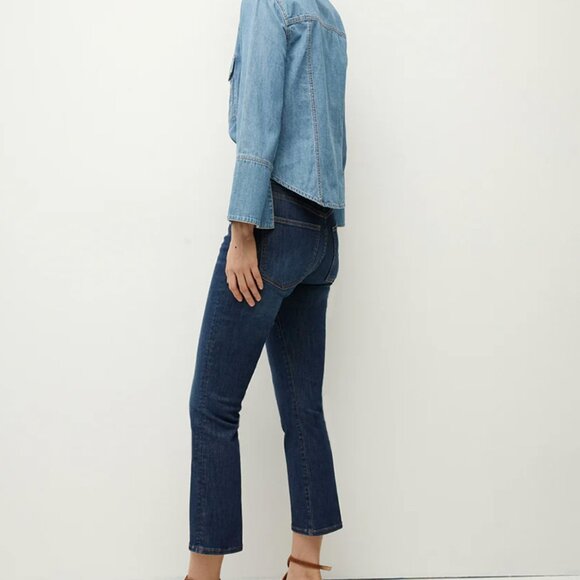 Veronica Beard • Carly Kick-Flare Jeans Dark Wash - Picture 3 of 4